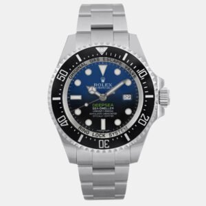 Rolex Black/Blue Stainless Steel Sea-Dweller Deepsea 116660 Automatic Men's Wristwatch 44mm