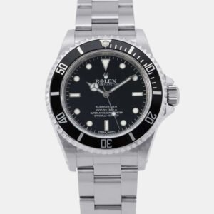 Rolex Black Stainless Steel Submariner Automatic Men's Wristwatch 40 mm