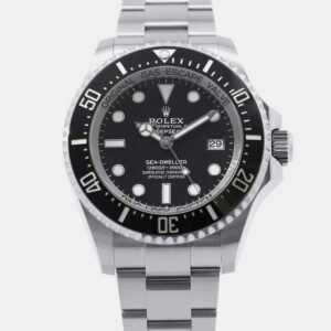 Rolex Black Stainless Steel Sea-Dweller Deepsea 136660 Automatic Men's Wristwatch 44 mm