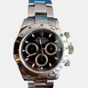 luxury-men-rolex-used-watches-p1138112-001 Rolex Black Stainless Steel Cosmograph Daytona 116520 Automatic Men's Wristwatch 40 mm