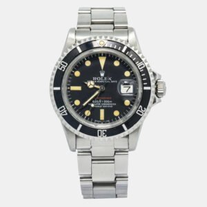 Rolex Submariner 1680 Automatic Black Stainless Steel Men's Wristwatch 40mm