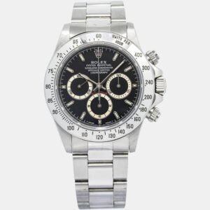Rolex Daytona 16520 Automatic Black Stainless Steel Men's Wristwatch 40mm