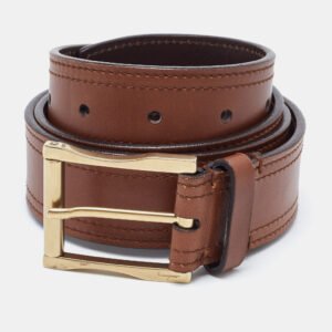 Salvatore Ferragamo Brown Leather Buckle Belt 85CM