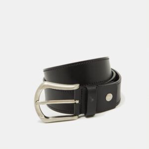 Salvatore Ferragamo Black Leather Buckle Belt 95CM