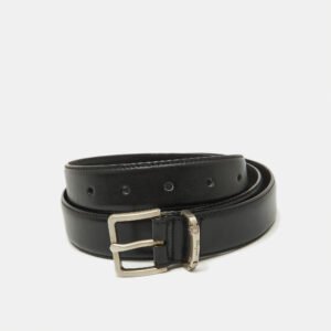 Salvatore Ferragamo Black Leather Buckle Belt 85CM