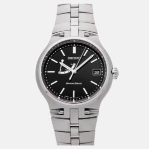 Seiko Spring Drive SBWA001 Automatic Titanium Black Dial Men's Wristwatch 44.8mm