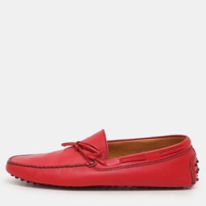 Tod's for Ferrari Leather City Gommino Loafers Size 45.5