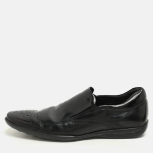 Tod's Black Patent Leather Moccasins Size 44.5