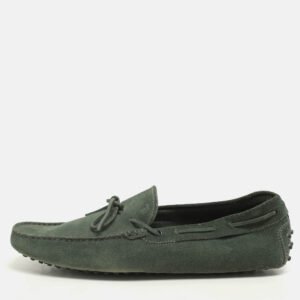 Tod's Green Suede Loafers Size 45
