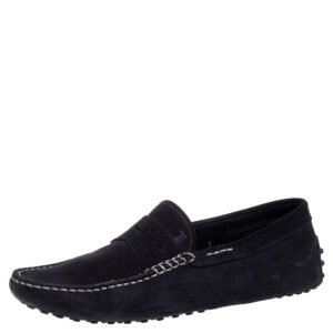 Tod's Black Suede Loafers Size 41