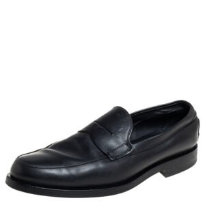 Tod's Black Leather Slip On Loafers Size 41