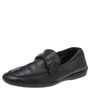 Tod's Black Leather Slip On Loafers Size 41.5