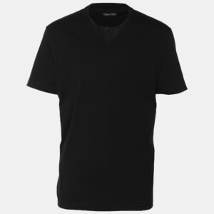 Tom Ford Black Jersey Crewneck T-Shirt XL