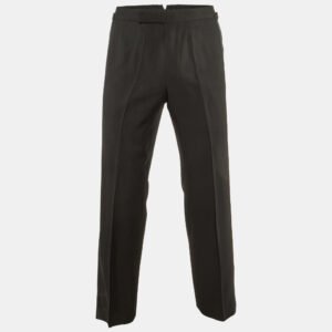 Tom Ford Black Wool & Mohair Tailored Pants S