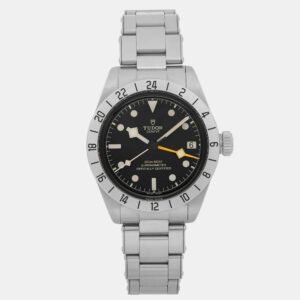 luxury-men-tudorslug-used-watches-p1099242-007 Tudor Black Stainless Steel Black Bay M79470-0001 Automatic Men's Wristwatch 39 mm