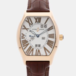 luxury-men-ulysse-nardin-used-watches-p1143117-003 Ulysse Nardin Ludovico Perpetual 336-48 Automatic Rose Gold Silver Dial Men's Wristwatch 38.5mm
