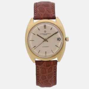 Vintage Vacheron Constantin 18K Gold Champagne Dial Automatic Men's Wristwatch 35 mm