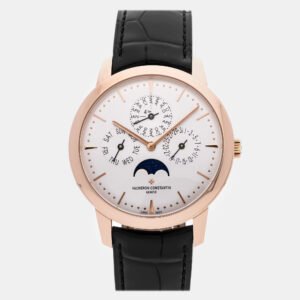 luxury-men-vacheron-constantin-used-watches-p1165553-006 Vacheron Constantin Patrimony 43175/000R-9687 Automatic Rose Gold Silver Dial Men's Wristwatch 41mm