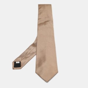 Valentino Light Brown Silk Tie