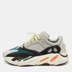 Yeezy x Adidas Multicolor Suede and Mesh Boost 700 Wave Runner Sneakers Size 44 2/3