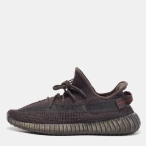 Yeezy x Adidas Black Knit Fabric Boost 350 Pirate Black Sneakers Size 46 2/3