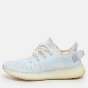 Yeezy x Adidas Blue Mesh Boost 350 V2 "Mono Ice" Low Top Sneakers Size 44 2/3