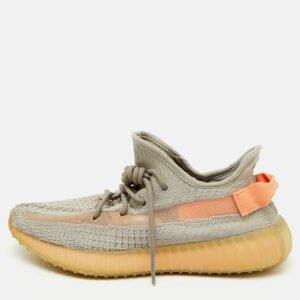 Yeezy x Adidas Grey Knit Fabric Boost 350 V2 True Form Sneakers Size 40 2/3