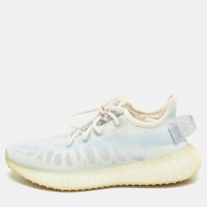 Yeezy x Adidas Blue Mesh Boost 350 V2 Mono Ice Sneakers Size 38