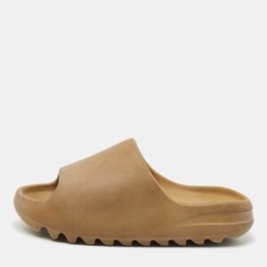 Yeezy x Adidas Brown Rubber Ochre Slides Size 37
