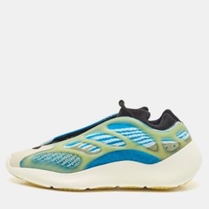 Yeezy x Adidas Blue/White Knit Fabric 700 V3 Arzareth Sneakers Size 43 1/3