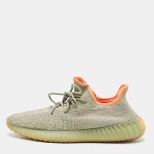 Yeezy x Adidas Green Knit Fabric Boost 350 V2 Desert Sage Sneakers Size 43 1/3