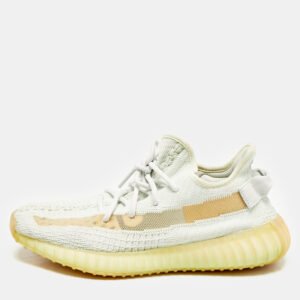Yeezy x Adidas Light Green Knit Fabric Boost 350 V2 Hyperspace Sneakers Size 40 2/3