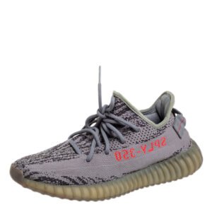 luxury-men-yeezy-x-adidas-used-shoes-p461683-008 Yeezy x Adidas Grey Knit Fabric Boost 350 V2 Beluga 2.0 Sneakers Size 40 2/3
