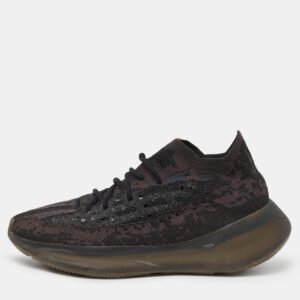 Yeezy x Adidas Black/Brown Knit Fabric Boost 380 Onyx RF Sneakers Size 44 2/3