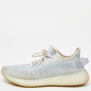 Yeezy x Adidas Blue/White Mesh Boost 350 V2 Mono Ice Sneakers Size 39 1/3