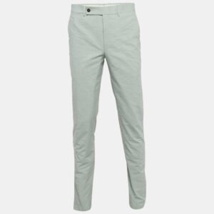 Yves Saint Laurent Light Blue Regular Fit Trousers L