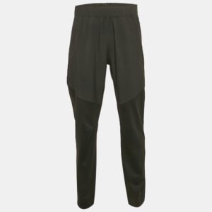 Z Zegna Techmerino Black Wool Trackpants XL