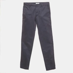 Zadig & Voltaire Navy Blue Gabardine Patrick Chino Trousers S