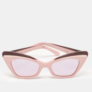 Karen Walker Pink /Purple Mirror Babou Cat Eye Sunglasses