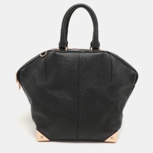 luxury-women-alexander-wang-used-handbags-p1138122-012 Alexander Wang Black Leather Emile Satchel