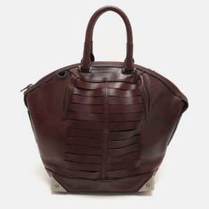 Alexander Wang Burgundy Leather Emile Satchel