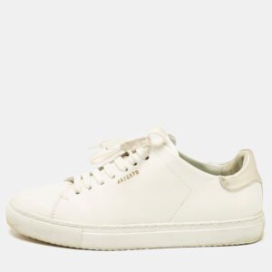 Axel Arigato White/Gold Leather Clean 90 Sneakers Size 39