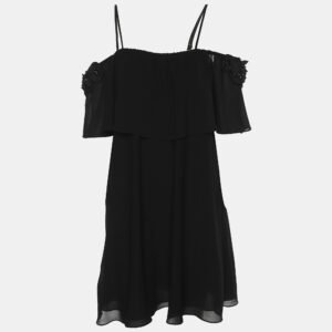 Badgley Mischka Black Crepe Top M