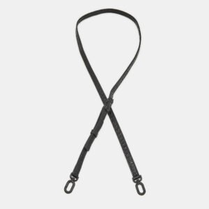 Balenciaga Black Croc Embossed Leather Adjustable Shoulder Bag Strap