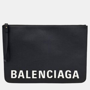 Balenciaga Black Leather clutch