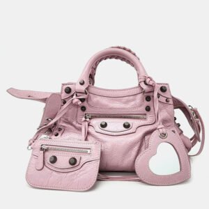 Balenciaga Pink Leather Neo Cargol XS bag