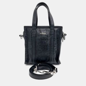 Balenciaga Black Leather Bazaar XXS bag