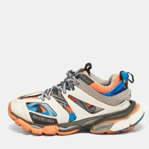 Balenciaga Multicolor Mesh And Synthetic Leather Track 2 Low Top Sneakers Size 39