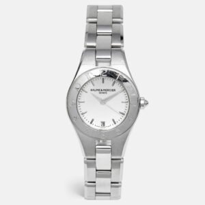 Baume & Mercier Silver Dial Stainless Steel Linea M0A10009 Women's Wristwatch 27 mm