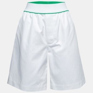 Bottega Veneta White Cotton Bermuda Shorts M